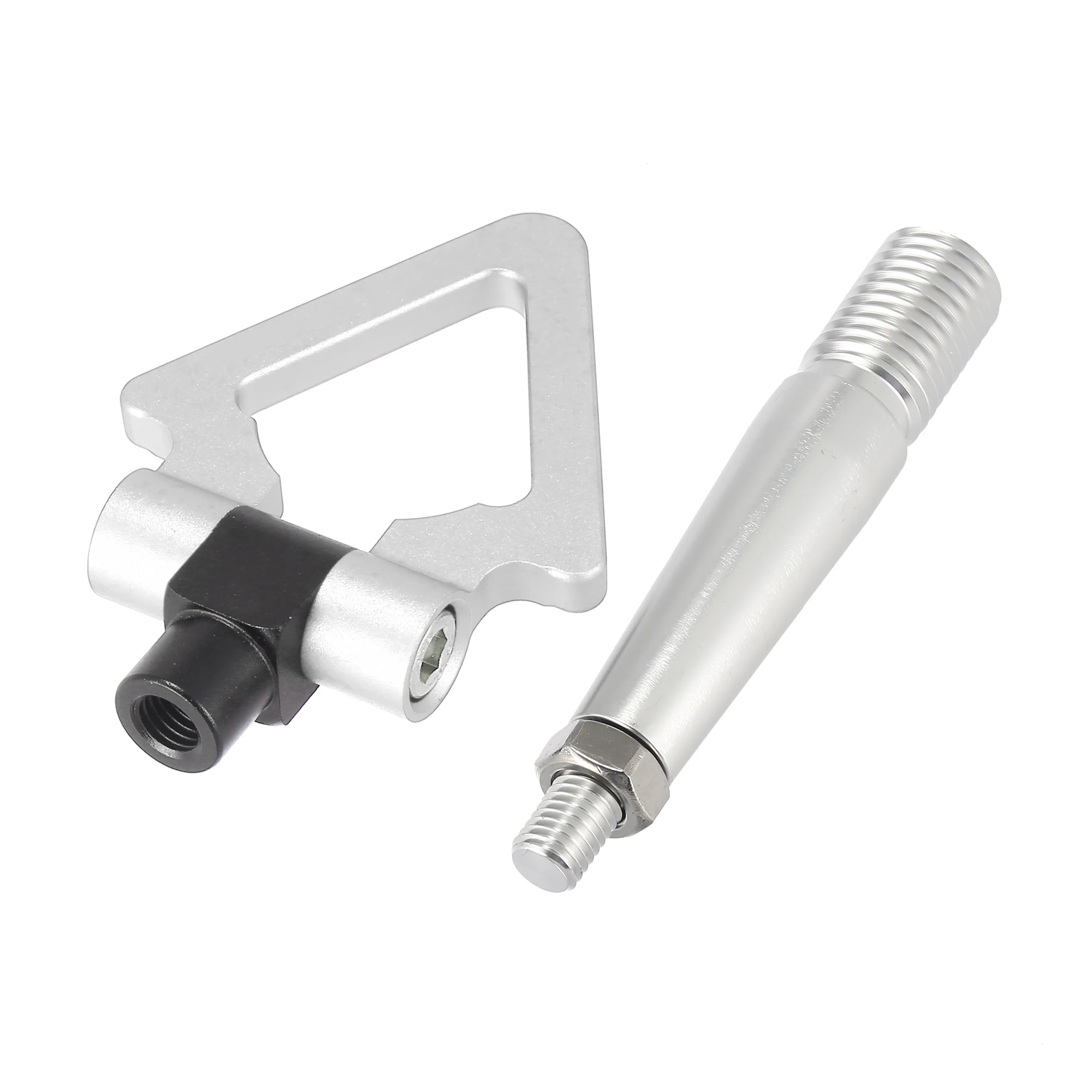 Car Racing Towing Bars Screw On Tow Hook Triangle Aluminum Alloy for Mitsubishi Lancer Evolution Evo X 10 2008 -