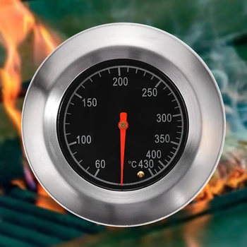 

Grill Thermometer Stainless Steel Grill Thermometer Gauge Barbecue BBQ Pit Smoker Grill Thermometer Gauge 60-430 Celsius