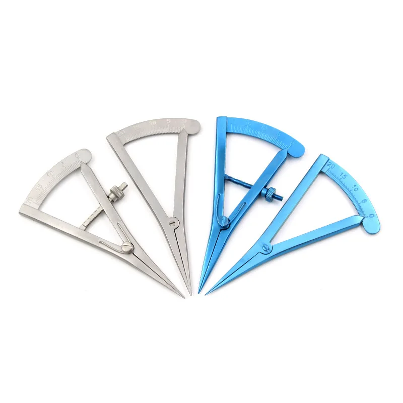 

Stainless steel eye measurement gauge double eyelid surgery tool eyelid measurement design screw compass compass shaping instrum