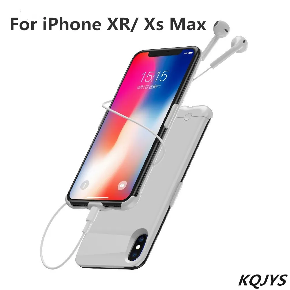Чехол для зарядного устройства 5200/6200 мАч для iPhone XR 6,1 дюймов, чехол для питания, портативный внешний аккумулятор для iPhone Xs Max 6,5 дюймов, чехол для аккумулятора
