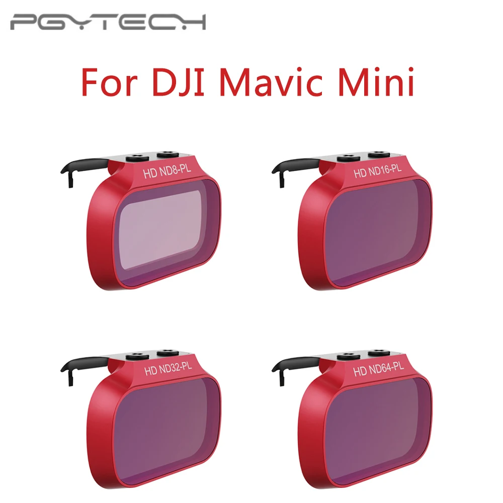 Фильтры PGYTECH для объектива DJI Mavic Mini /Mini 2 UV CPL ND 8 16 32 64 PL набор фильтров ND8 ND16 ND32