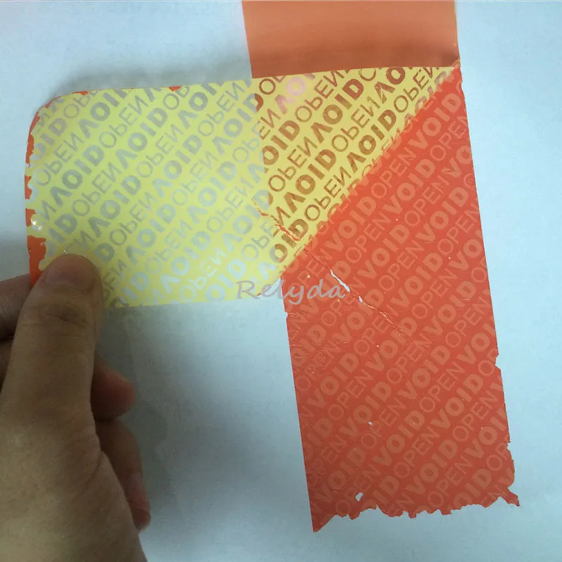 Наклейка с защитой от поддельных ярлыков