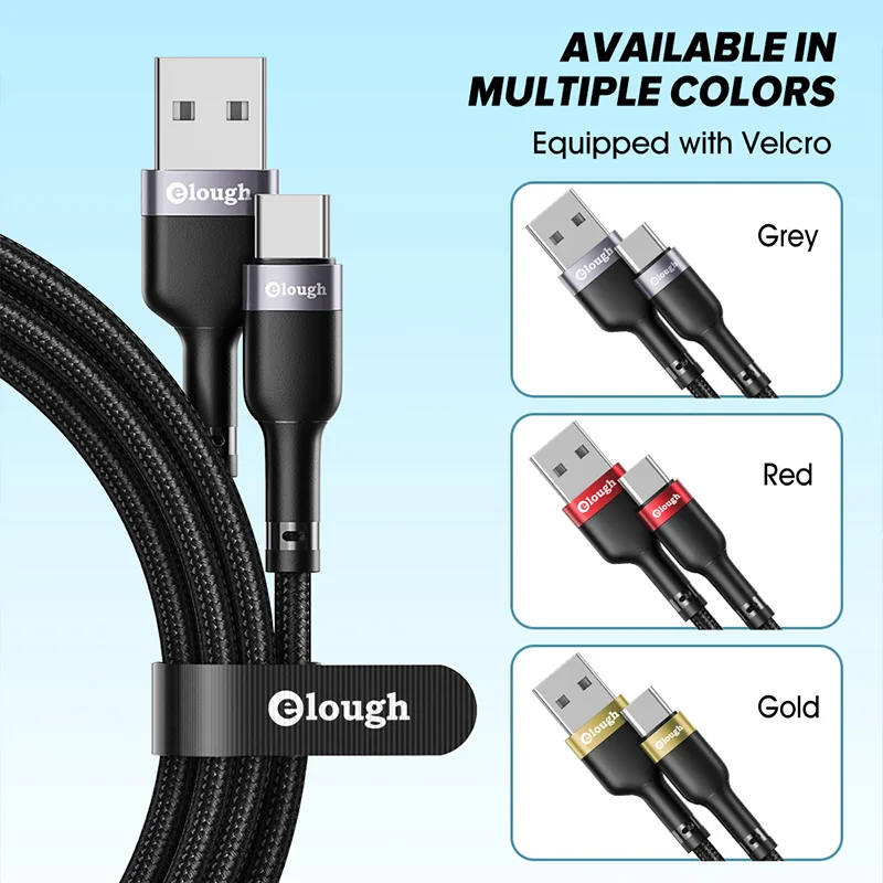 USB Type C Cable 3A Fast Charging For Xiaomi Redmi Poco x3 Samsung S20 S21 Mobile Phone 3m