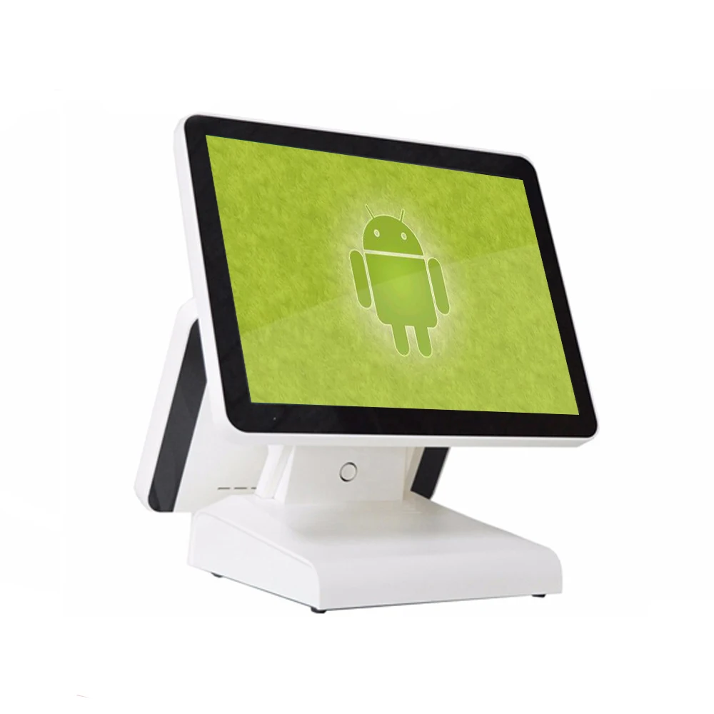 Compos 15 дюймов сенсорный экран POS машина Android система показывает кассовый аппарат может быть настроен - Цвет: White