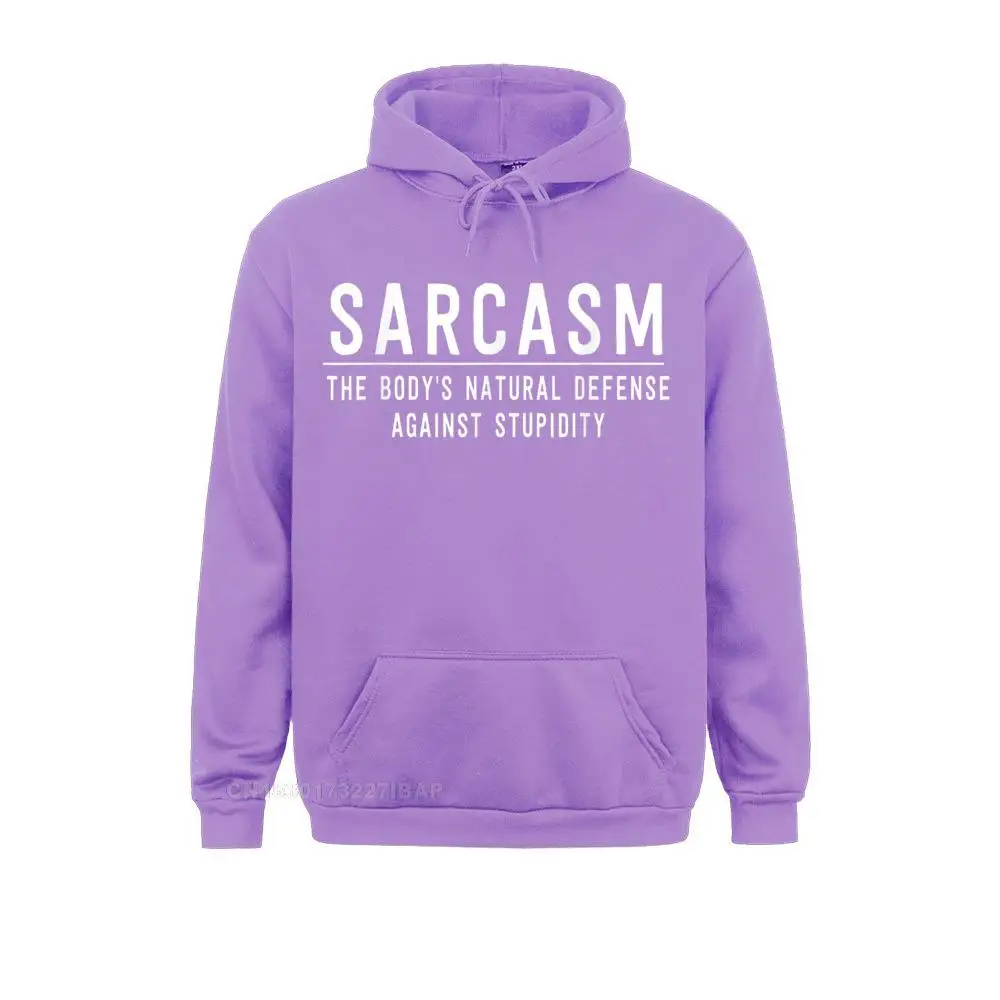 thumbnail image 1 of Sarcasmo La defensa natural del cuerpo contra la estupidez Sudaderas geniales para hombres Sudaderas con capucha de otoño Ropa de diseño Manga larga Rife, 1 of 5