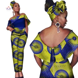 Jumpsuits For Women 2021 Dashiki African Print Jumpersuit Slash Neck Plus Size Jumpsuits Cotton Clothing Short 6xl None WY2367