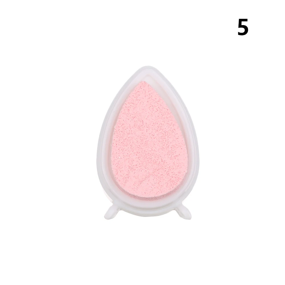 5 Hot 15 colors Drop Shape Ink Stamp Pad Gift for Children Colorful Water Droplets Fingerprint Inkpad Kids Favors DIY Scrapbooking - Color: 5