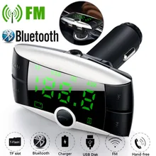 20# FM передатчики Bluetooth автомобильное беспроводное радио USB Mp3 музыкальный плеер fm-модулятор TF 12V 2.1A Bluetooth USB 2,0