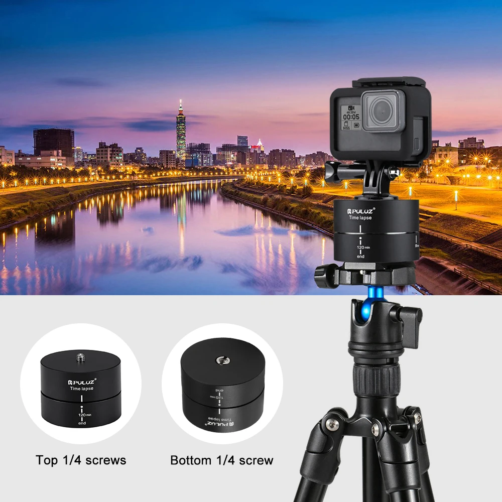 Штатив Стабилизатор для камеры Gopro SJ YI MI DSLR вращение на 360 градусов 120 минут