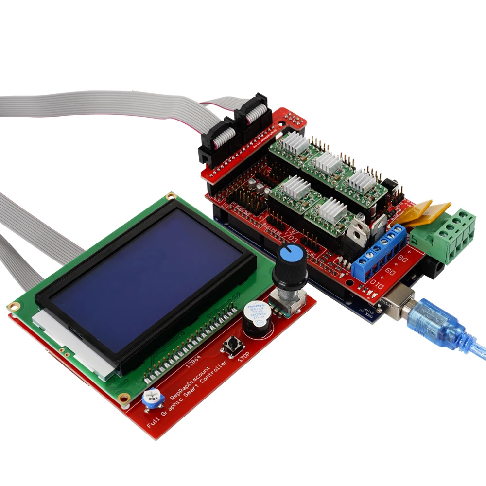 Детали для 3D-принтера MEGA 12864 LCD 2004 модуль панели управления ЖК-дисплеем RAMPS1.4