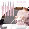 8Pcs Crochet Hook Knitting Needles Set Plastic Handle DIY Craft Sewing Kits Stitches Tools for Weaving Sewing Crafts ► Photo 2/6