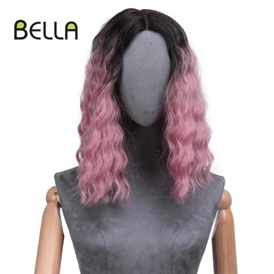 Парик с розовыми и светлыми кружевами для косплея Bella синтетический