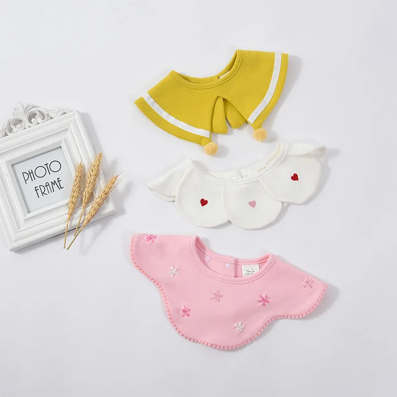 Baby Bib Collar Baby Boy Girl Stuff Dribble Bibs Newborn Feeding Collar Bibs 3pcs/Lot Mouth Towel