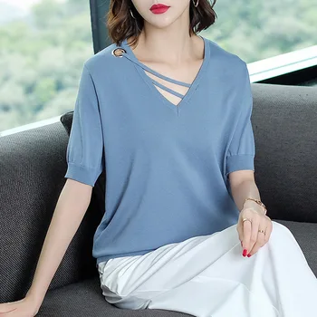 

2020 Women Shirt 8 Style Cotton Shirt Short Sleeve