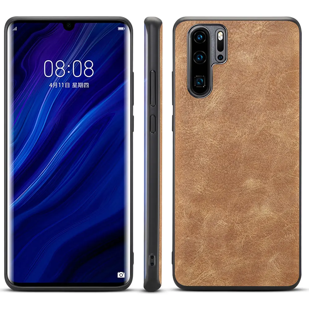 

for Huawei P30 Pro case Mate 20 Pro Cover P20 P30 Lite Luxury Vintage PU Leather Back Ultra Thin Slim Case Cover Bag Shell Cases