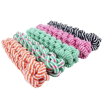 

New Tough Strong Puppy Dog Pet Tug Cotton Rope Chew Toy Pet supplies,Random Color