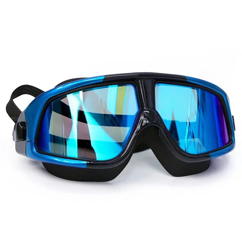 Professional Big Frame Swimming Goggles Myopia Plating Lens Anti-fog  Diopter Diving Glasses Anti-UV Men Women Eyewear Case 2