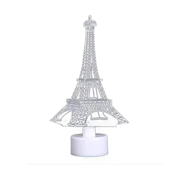 

3D Acrylic Colorful Glowing Night Lights Romantic Creative Lighting Christmas Tree Old Man Decorative Visual Lights