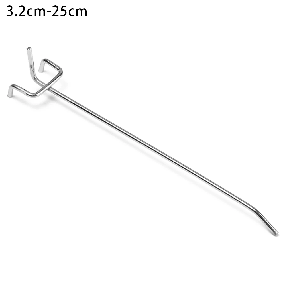 3.2cm-25cm 5 шт. металлические сетки настенные стеллажи для хранения дисплей крючки розничный магазин Peg товары полки панели Pegboard крючки вешать подходит для мастерской крюк рычаг - Цвет: 3.2cm-25cm