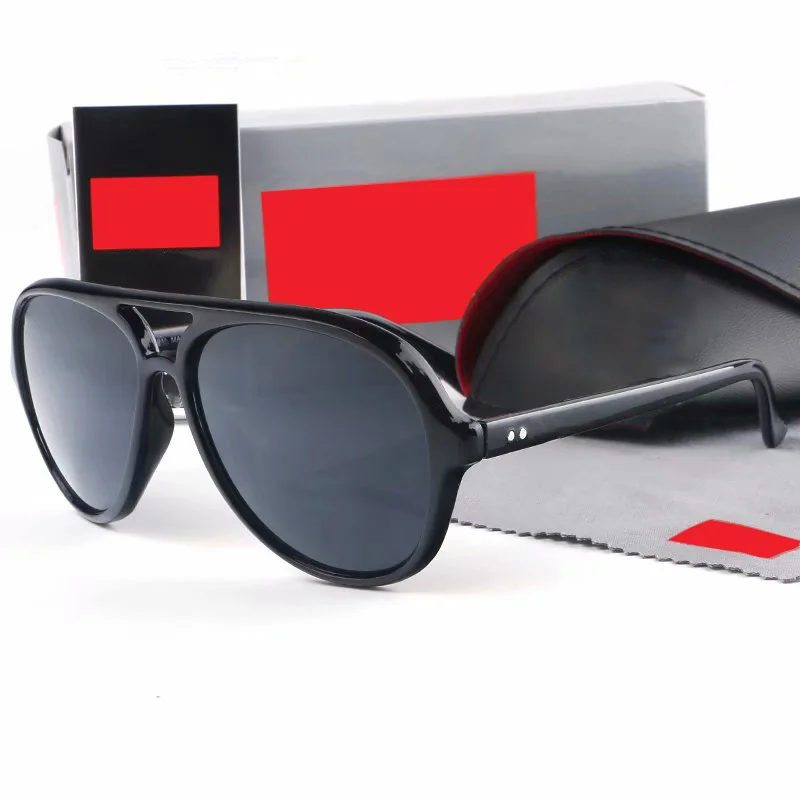 

New products on the market 2020 men's Sunglasses Women's Retro frame acrylic lenses double beam glasses travel glasses women's