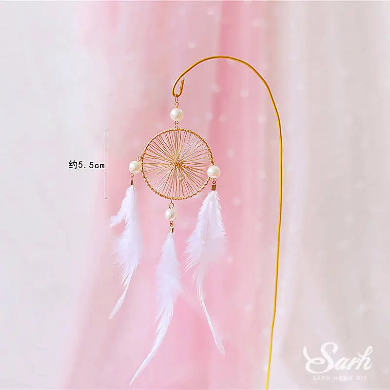 Wire dream catcher Бабочка пряжа сетки Ловец снов торт Топпер Золотая Корона принадлежности для выпечки Свадебная вечеринка украшения с днем рождения любовь подарок - Цвет: Wire dream catcher