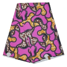 Miss L Черная пятница Последняя Скидка настоящий Гана воск печати Ткань 6 ярдов/шт хлопок ткани SP19S11178