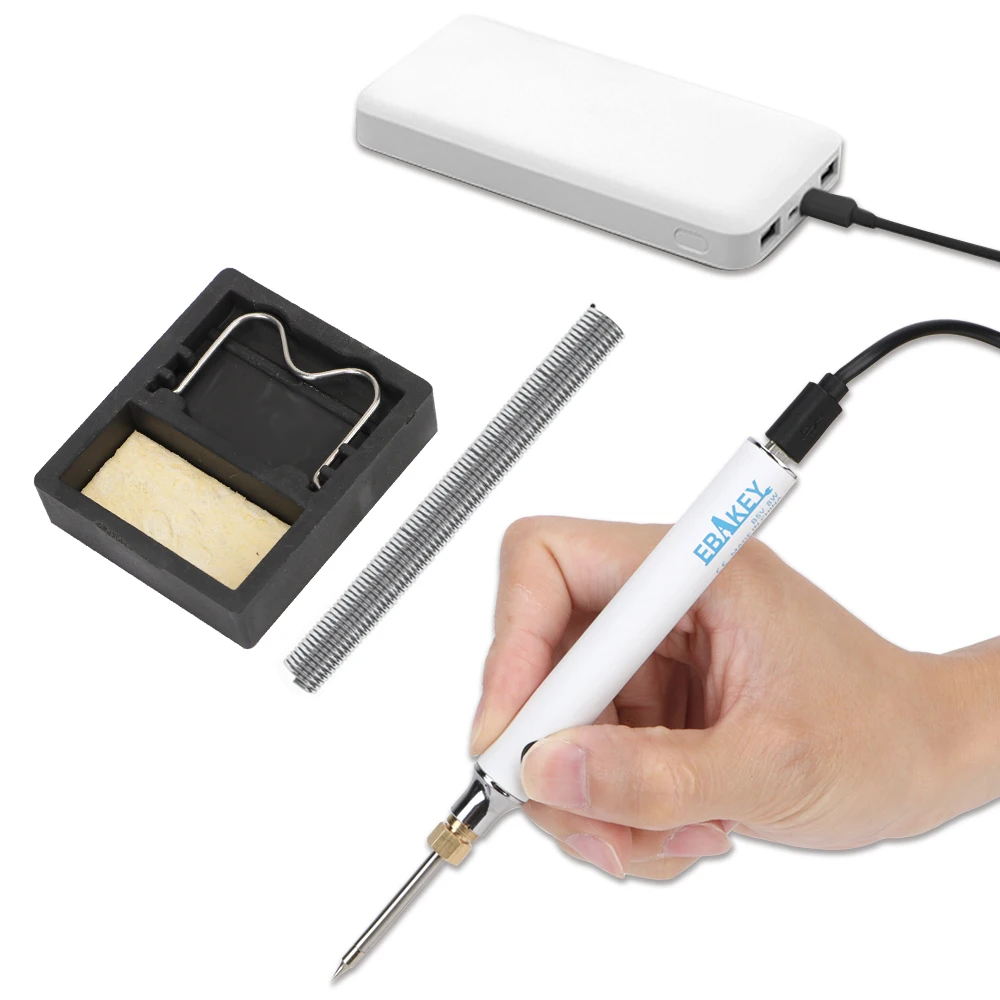 

Electric Soldering Iron Kit 5V 8W Portable USB Three-speed Adjustable Temperature Repair Welding Tools
