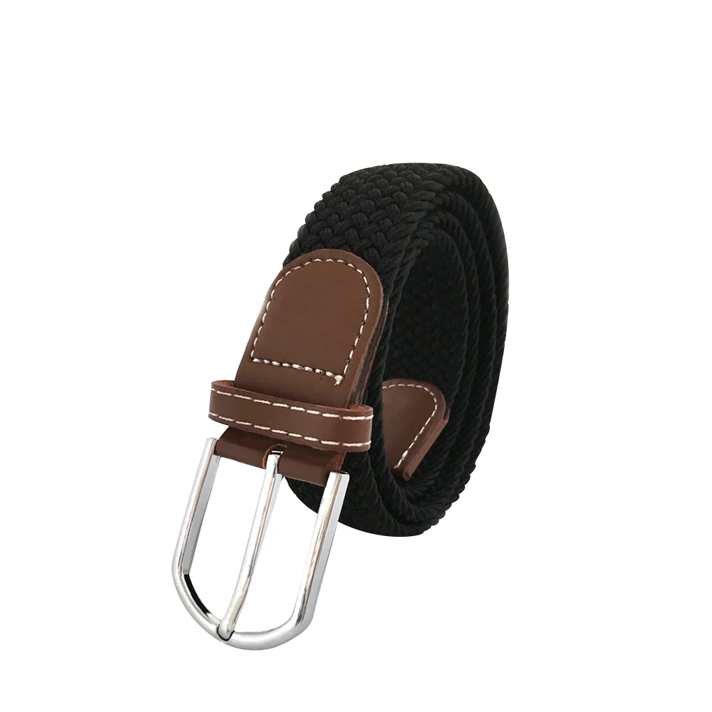 High Quality Elastic Adjustable Waistband Canvas Knitted Buckle Belt Women Anti-allergy for Climbing Hunting Outdoor |