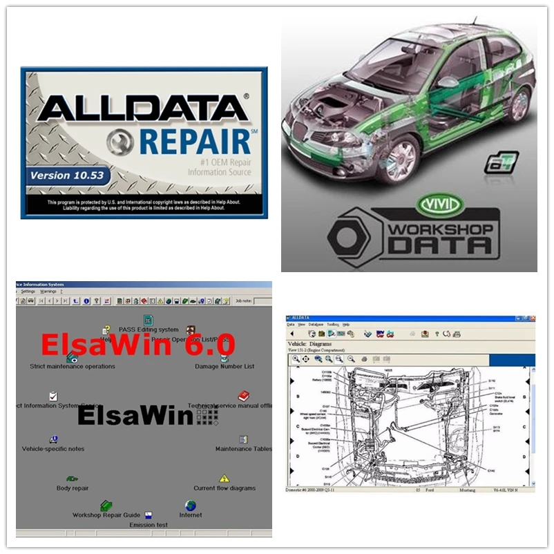 2020 горячая Распродажа alldata10.53 mit // chell od5 ремонт vvivd work shop Дата 24 программного