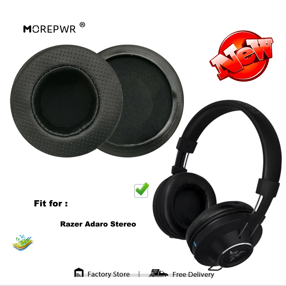 

Replacement Ear Pads for Razer Adaro Stereo Headset Parts Leather Cushion Velvet Earmuff Earphone Sleeve Cover