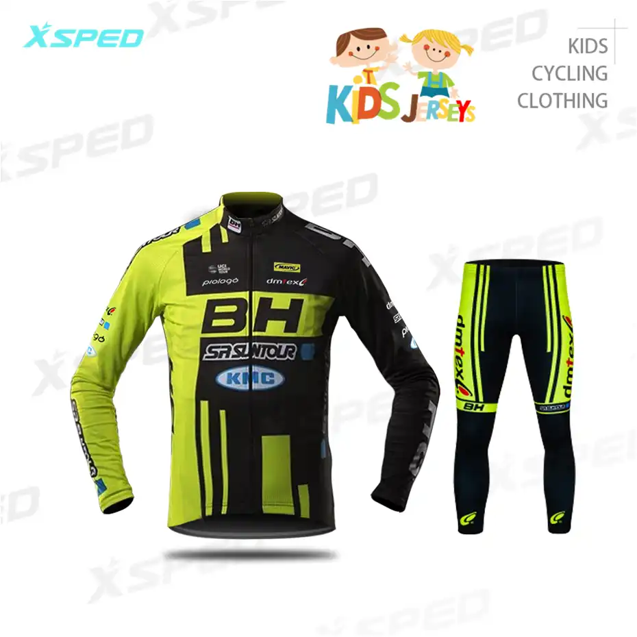 childrens long sleeve cycling jersey