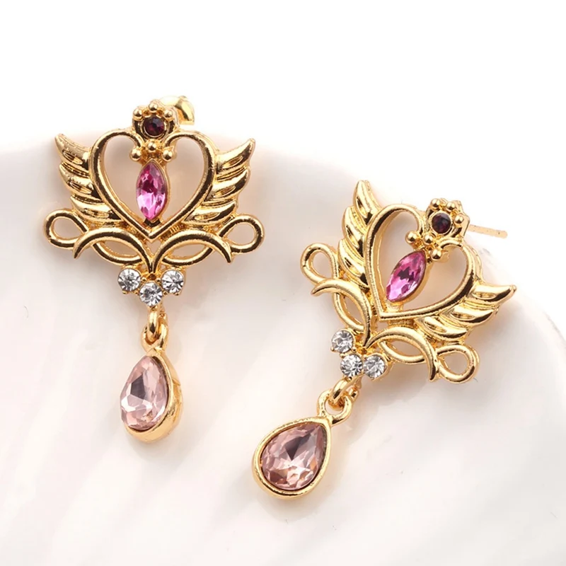 

1pairs Anime Sailor Moon Time Key Moon Stick Pendant Earrings Cosplay Accessories Prop Gifts For Girlfriends Lovers