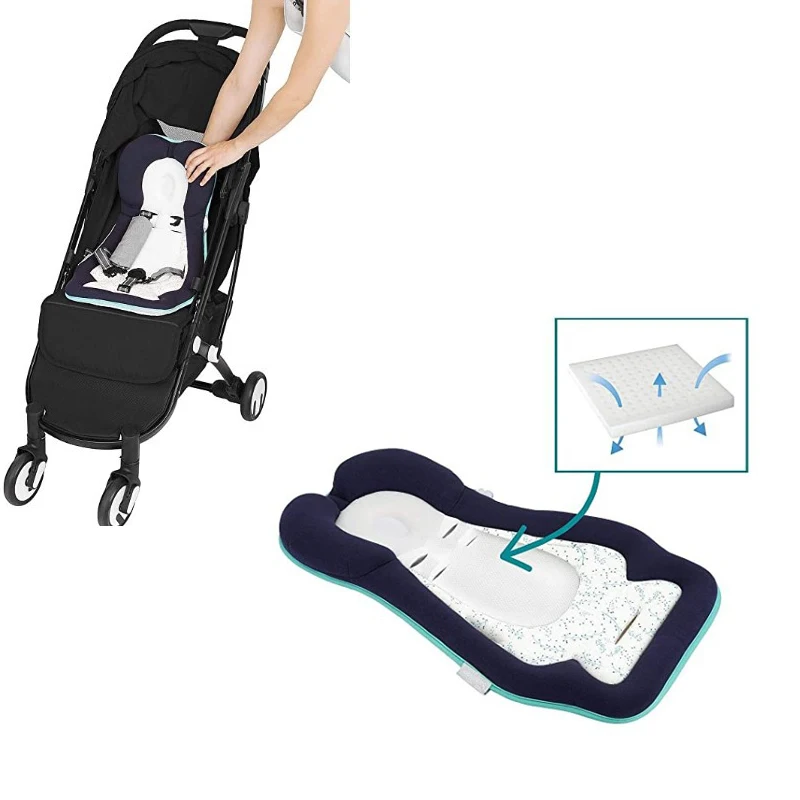 Baby stroller cushion car seat accessories pram thermal mattress liner mat infant shoulder belt strap cover Neck Protection pad Baby Strollers comfotable