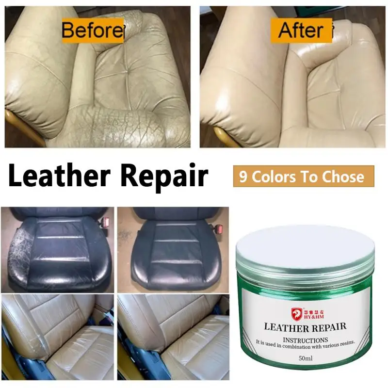 Universal Leather Repair Tool Car Seat Sofa Coats Scratch No Heat Liquid Vinyl Kit Accessories Too |