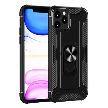 

Shockproof Armor Case Stand Holder Car Ring Phone Cover for iPhone 11 Pro XR XS Max X 6 6S 7 8 Plus phone Case Luxury Holder