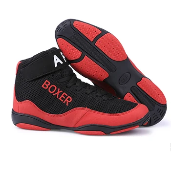 

TaoBo BOXER Men Professional Boxing Shoes for Women Wrestling Shoes Lightweight Man Sport Training Sneakers Outsole Lace Up Size