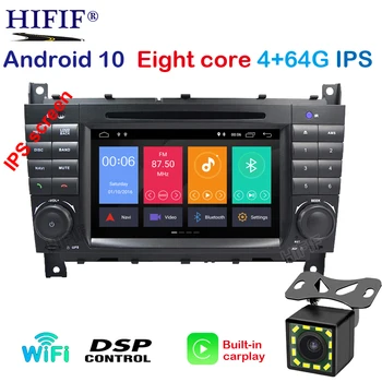 

PX5 7" 1024x600 Android 10 Octa core Car DVD for Mercedes/Benz C Class W203 c200 C230 C240 C320 C350 CLK W209 GPS Radio WiFi 4g