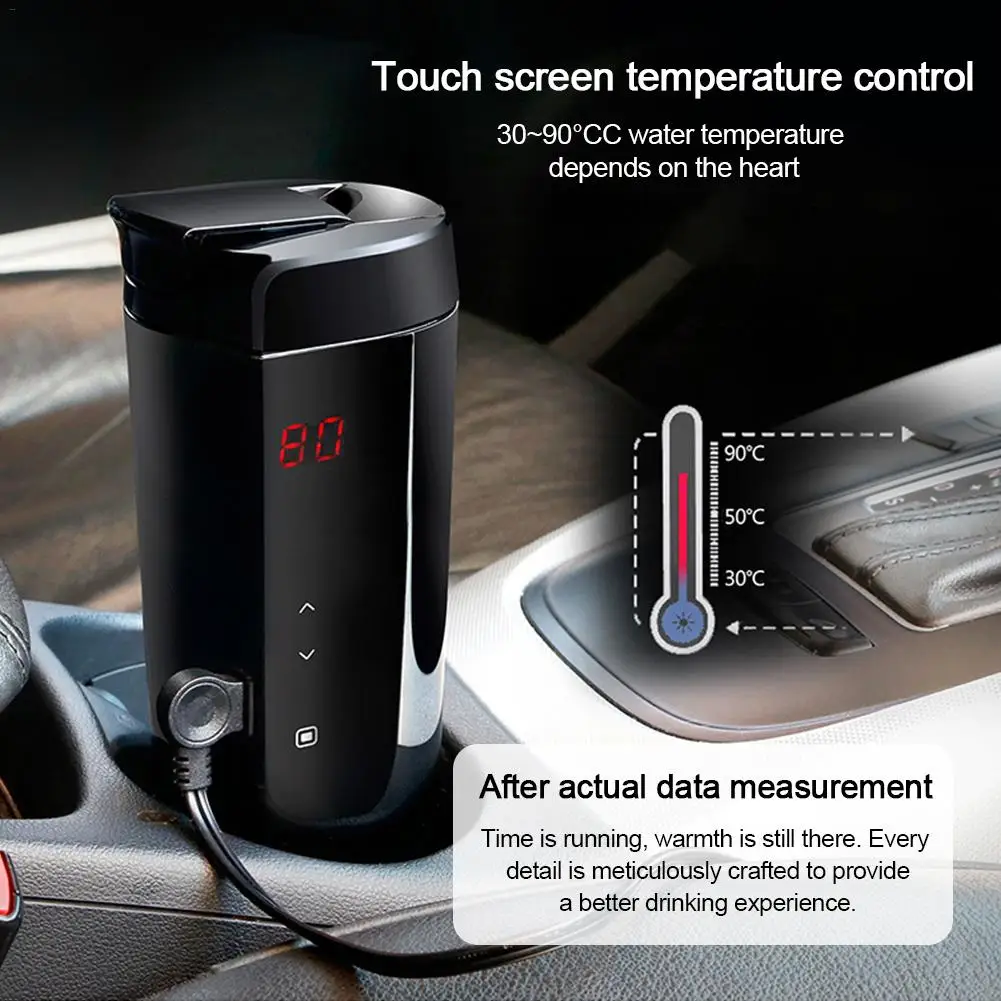

Intelligent Car Electric Cup Heating Cup Constant Temperature Water Cup Adjustment Temperature Kettle 12V Boiling Water Hot Cup