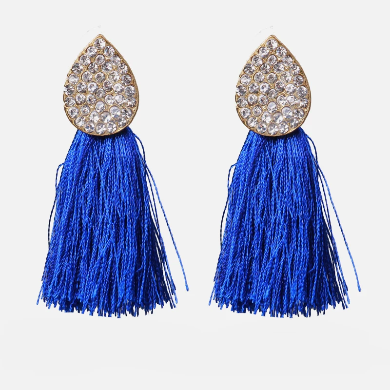Ztech 32 дизайн синий кристалл/Кисточка/смолы Eearrings pendientes mujer moda Za новые большие массивные Оптовые аксессуары для ушей