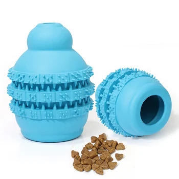 

Pets Dogs Toys Extra-tough Rubber Gourd Toy Funny Interactive Elasticity Ball Dog Chew Toys For Dog Tooth Cleaning Ball Of Food