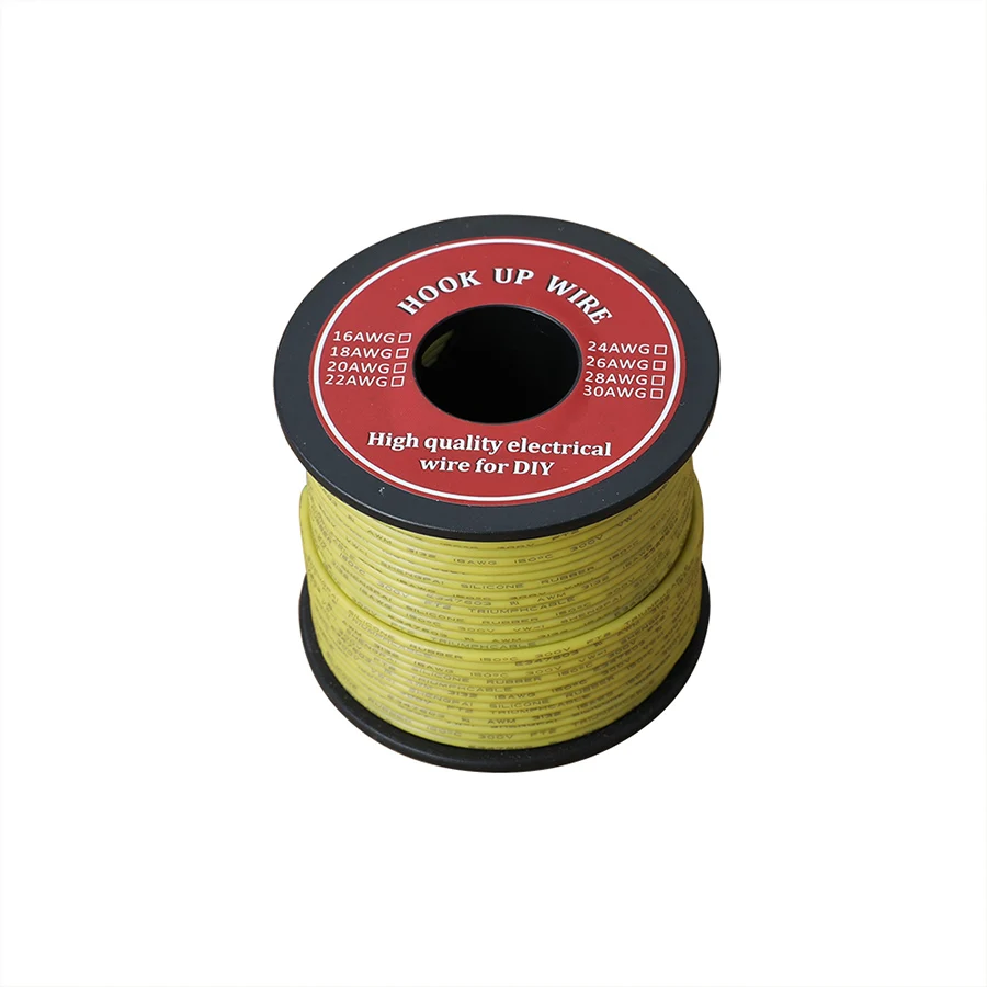 100 mrolo fio elétrico ul3132 26awg isolador