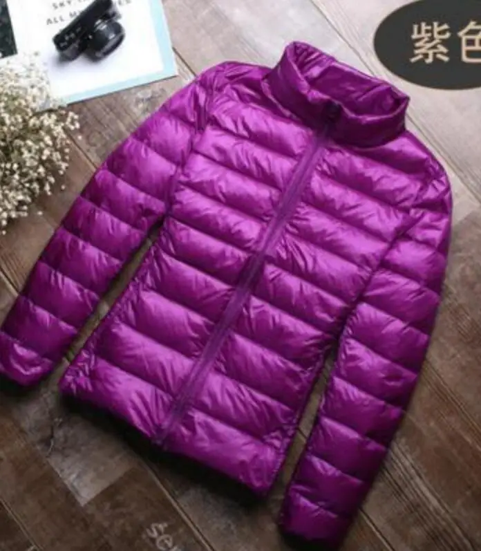 

Hot 2020 Winter Coat Ultra-thin Jacket Women's Coats Stand Collar Casual Down Coat Slim Short Jackets