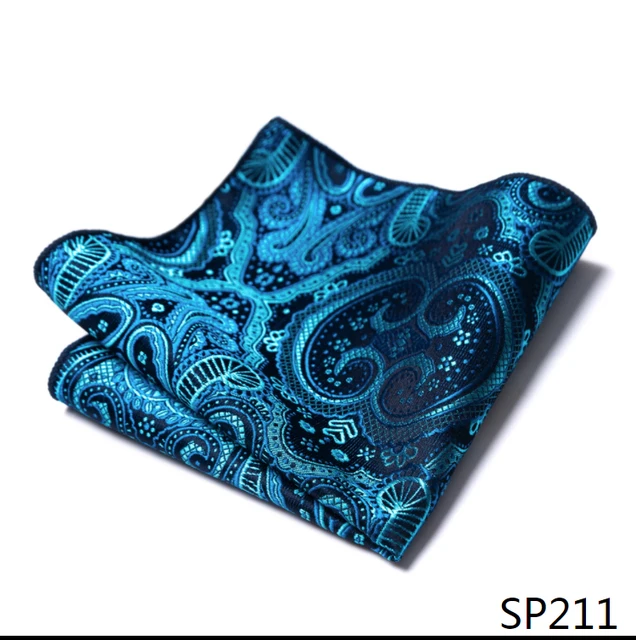 Fashion 100% Silk Hankerchief Scarves Vintage Hankies Men's Pocket Square Handkerchiefs Striped Solid Snot Rag 22*22 cm SP211