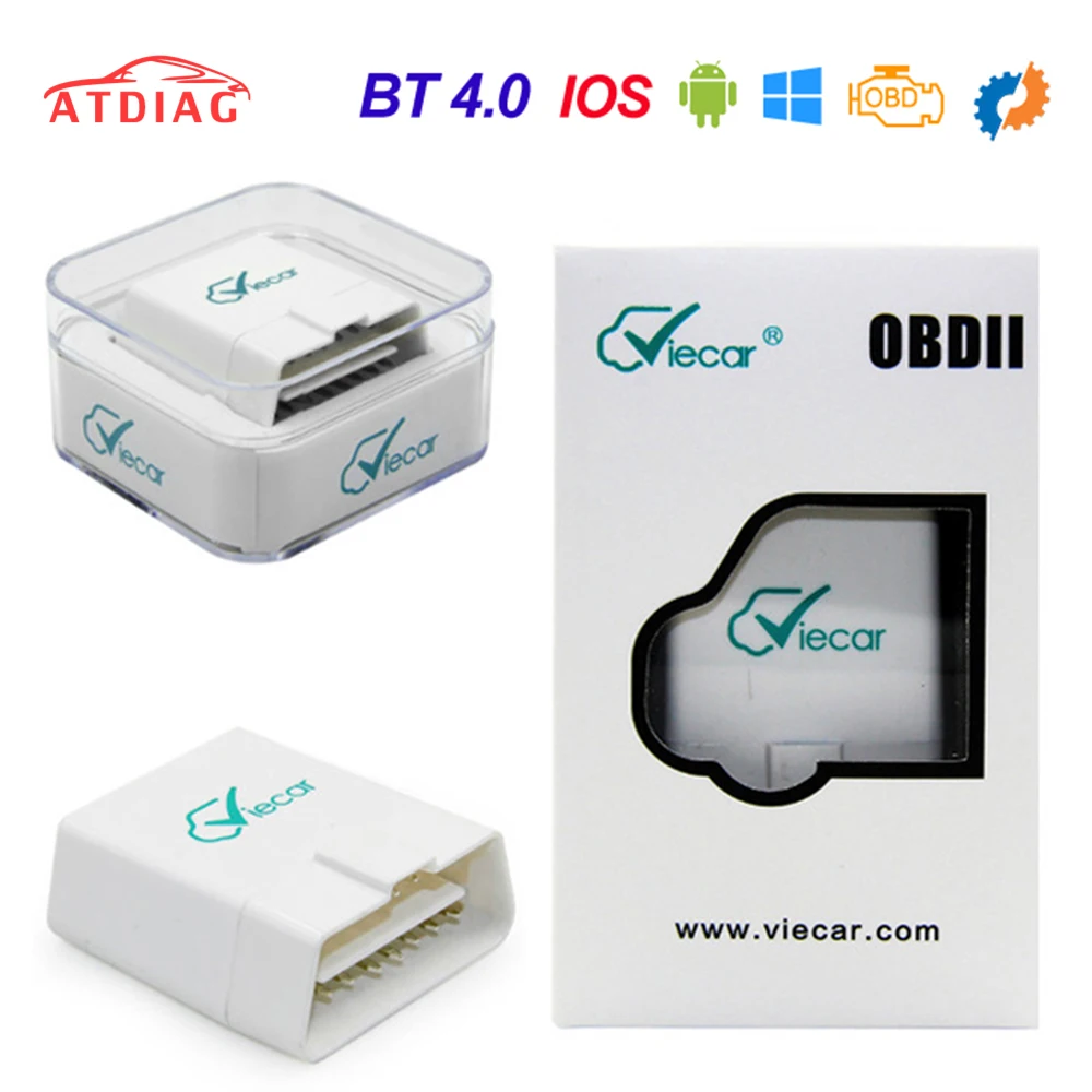 ATDIAG оригинальный ELM 327 V1.5 PIC18F25K80 OBD 2 Bluetooth 4 0 для Android/IOS/ПК OBD2 сканер автомобильный