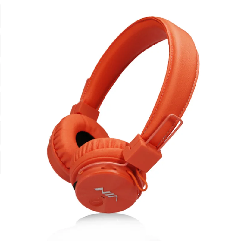 Orange nia X3 гарнитура Беспроводной стерео Bluetooth наушники fone de ouvido bluetooth гарнитура с микрофоном Поддержка TF карта fm-радио наушники - Цвет: Orange