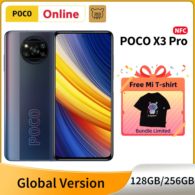 POCO X3 Pro глобальная версия 128 ГБ/256 ГБ Snapdragon 860 смартфон 6,67 