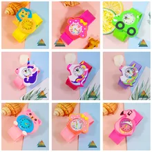 아기 시계 19 종류의 만화 어린이 시계 소년 실리콘 스트랩 쿼츠 시계, 3D 유니콘 사자 유니콘 조랑말 시계 소녀