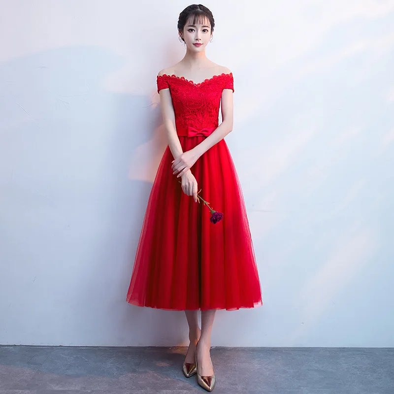 

2020 Sale Time-limited Boat Neck Sleeveless Ankle-length Satin Beach Prom Dresses Vestido Longo Toast To The Bride