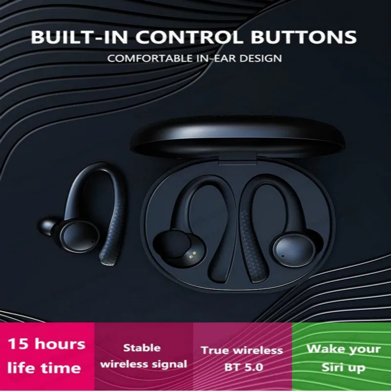 T7 TWS 5 0 Wireless Bluetooth Earphone Pro HiFi Stereo Earphone Sports Headset With Charging Box For iphone and Android pohone