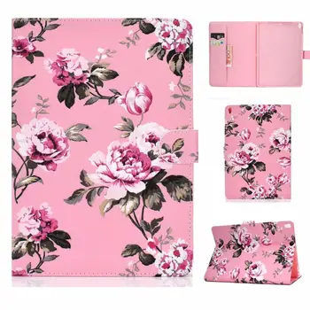 

Kids Cartoon Pattern PU Leather Sleep/Wake Up Tablet Case for New IPad 7th Gen Pro 10.2" 2019 Smart Flip Stand Cover Coque+Pen